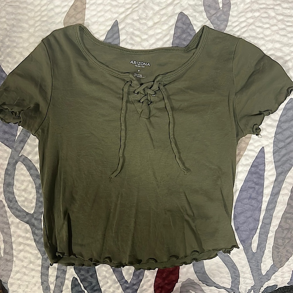 Small Green Crop Top